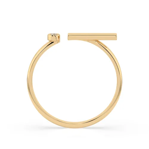 Złoty pierścionek z brylantem 0,02ct 101-10066 K