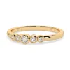 Złoty pierścionek z brylantami 0,08ct 101-10031 K