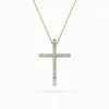 Złoty naszyjnik z krzyżykiem z brylantami 0,14ct 104-10026 K