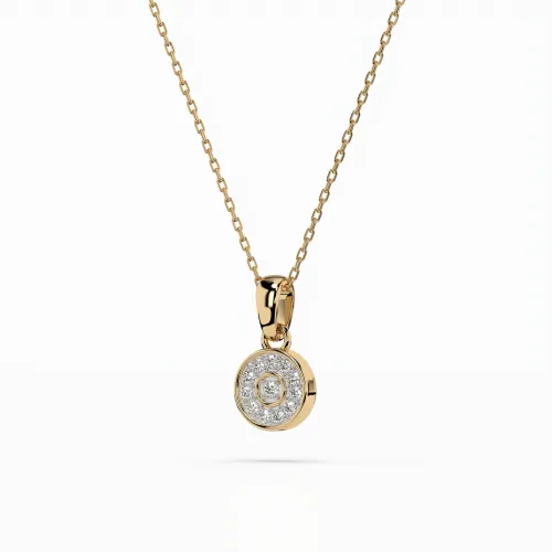 Złoty naszyjnik z brylantami 0,08ct 104-10032 K