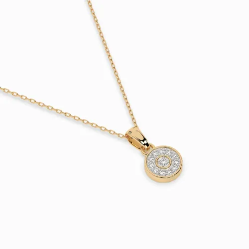 Złoty naszyjnik z brylantami 0,08ct 104-10032 K