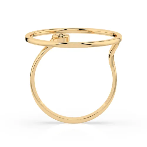 Złoty pierścionek z brylantem 0,03ct 101-10077 K