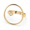 Złoty pierścionek z brylantem 0,03ct 101-10077 K