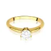 Złoty pierścionek z diamentem laboratoryjnym 0,54ct W0557