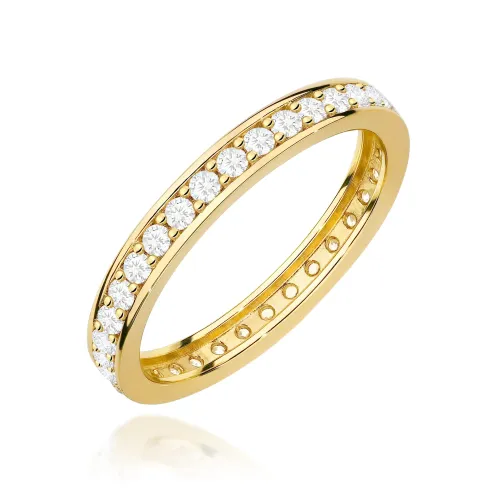 Złoty pierścionek z brylantami 0,464ct W0699