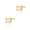 Złote kolczyki z brylantami 0,06ct K0581