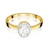 Złoty pierścionek z diamentem laboratoryjnym 0,40ct W0330