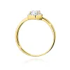 Złoty pierścionek z diamentem laboratoryjnym 0,40ct W0330