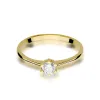 Złoty pierścionek z brylantem 0,23ct W0387