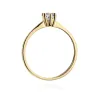 Złoty pierścionek z brylantem 0,23ct W0387