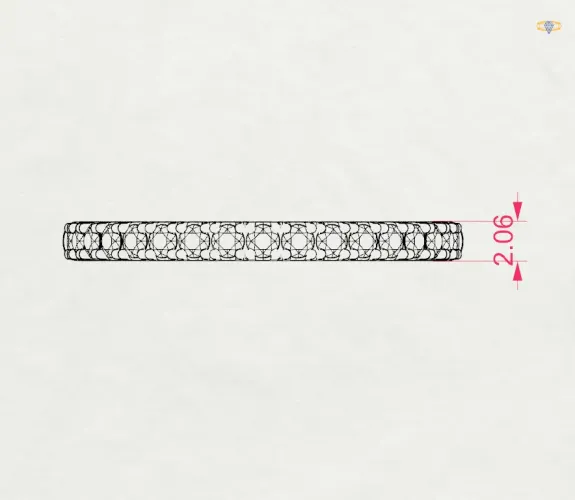 Złoty pierścionek z brylantami 0,34ct 101-10044/1  K