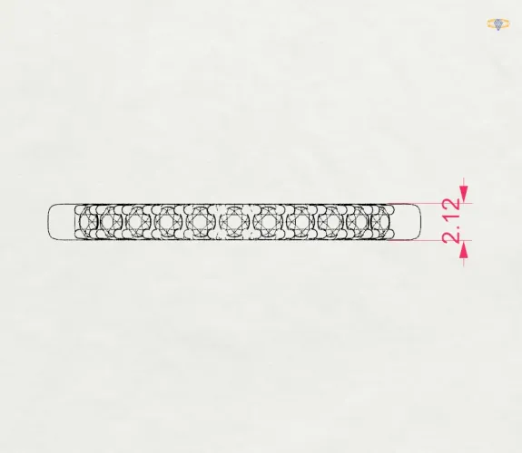 Złoty pierścionek z brylantami 0,22ct 101-10044/4  K