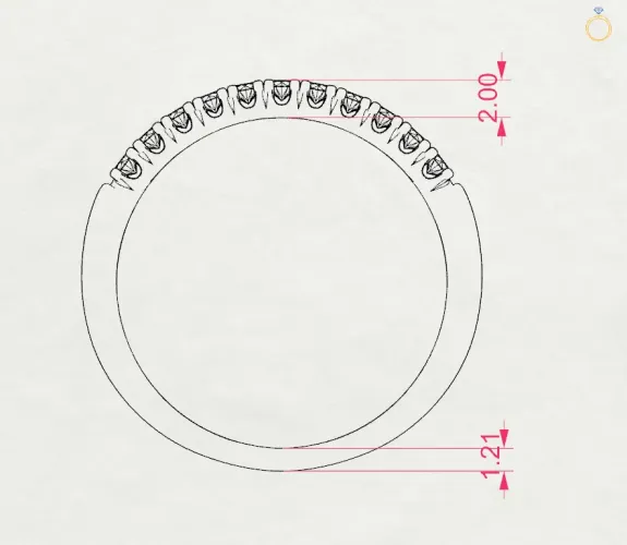 Złoty pierścionek z brylantami 0,22ct 101-10044/4  K