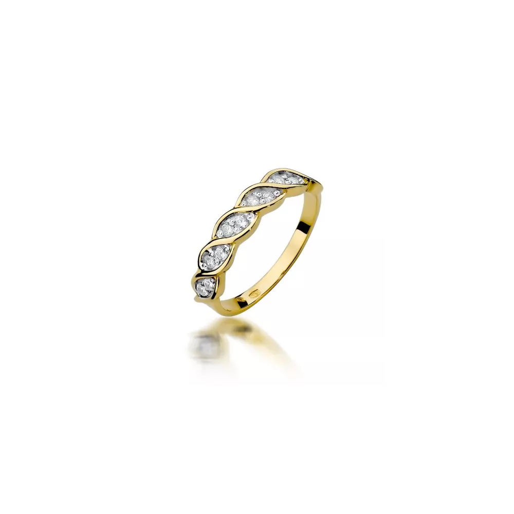 Pierścionek z brylantami W-349 0,2 ct