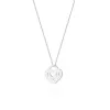 Celebrytka serce z brylantem 0,005ct C-11