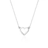 Celebrytka serce z brylantami 0,015ct C-26