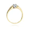 Złoty pierścionek z brylantem 0,24ct W0197